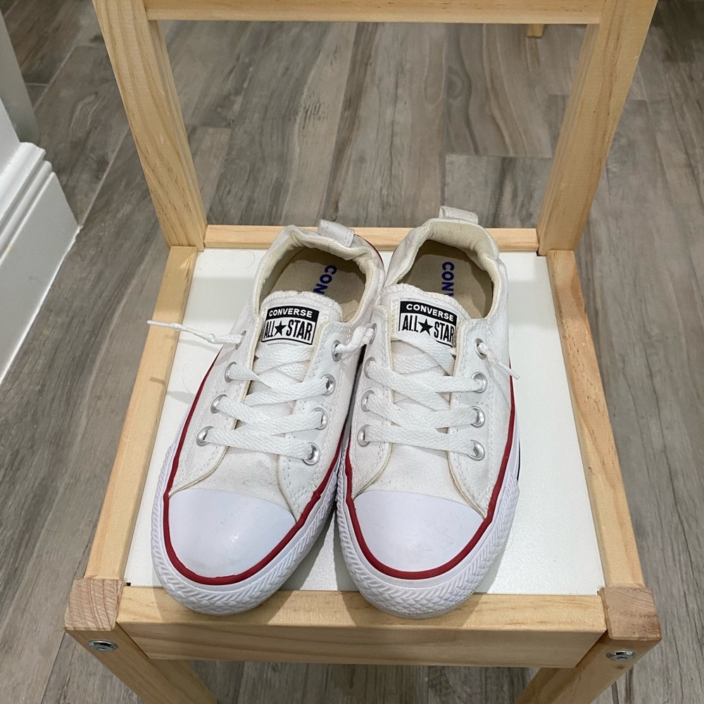 Converse White and Red Sneakers